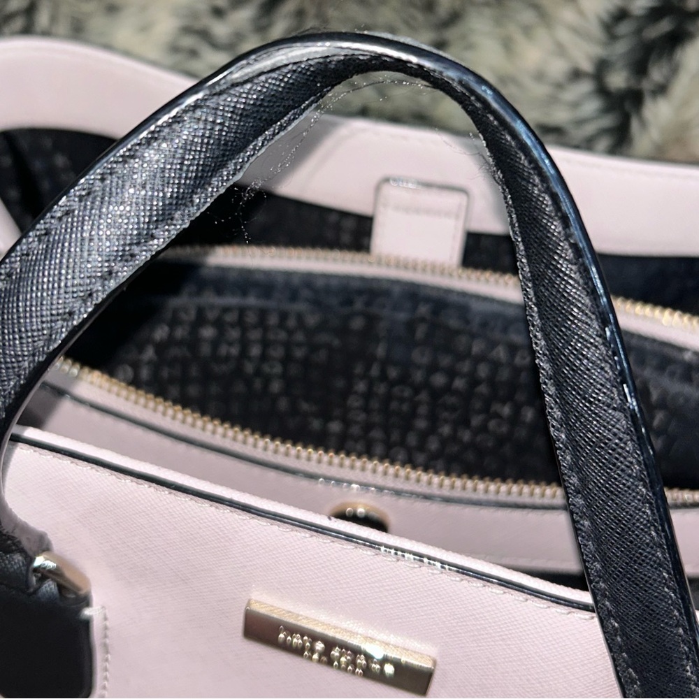 Kate Spade Laurel Way Evangelie Saffiano Satchel Two Tone Purse/Handbag - Picture 13 of 14